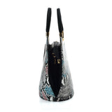 VK2136 PINK - Shell Set Bag With Snakeskin Pattern And Special Handle Design