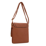 VK5020-1 Brown  -  Fashion Metal Corner Hasp Envepope Bags