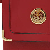 VK5020-1 Red  -  Fashion Metal Corner Hasp Envepope Bags
