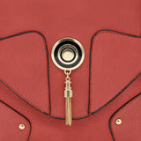 VK5023-1 Pink  -  Fashion Patchwork Enveiope Crossbody Bags With Tassel