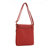 VK5023-1 Red -  Fashion Patchwork Enveiope Crossbody Bags With Tassel