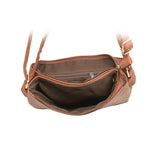 VK5023 Brown  -  Fashion Patchwork Enveiope Crossbody Bags With Tassel