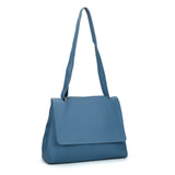 VK5117 Blue  -  Fashion Women Smooth Solid Soft Shoulder Bag