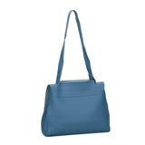 VK5117 Blue  -  Fashion Women Smooth Solid Soft Shoulder Bag