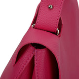VK5117 Fushia  -  Fashion Women Smooth Solid Soft Shoulder Bag