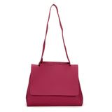 VK5117 Fushia  -  Fashion Women Smooth Solid Soft Shoulder Bag