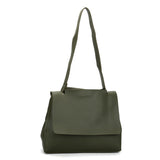 VK5117 Green  -  Fashion Women Smooth Solid Soft Shoulder Bag