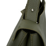 VK5117 Green  -  Fashion Women Smooth Solid Soft Shoulder Bag