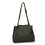 VK5117 Green  -  Fashion Women Smooth Solid Soft Shoulder Bag