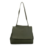 VK5117 Green  -  Fashion Women Smooth Solid Soft Shoulder Bag