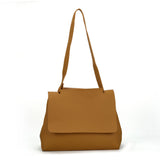 VK5117 Yellow -  Fashion Women Smooth Solid Soft Shoulder Bag