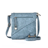 VK5144 Blue - Casual Solid Women Soft Handbag