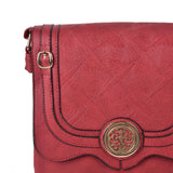 VK5145 Red - Fashion Women Metal Decoration Handbag
