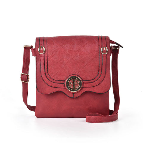 VK5145 Red - Fashion Women Metal Decoration Handbag