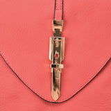 VK5154 Pink  - Fashion Metal Buckle Ddecoration Envelope Bags