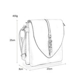 VK5154 Red  - Fashion Metal Buckle Ddecoration Envelope Bags
