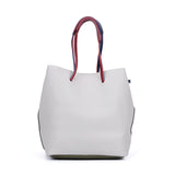 VK5173 Green - Women Tassel Patchwork Soft Handbag & Purses Set