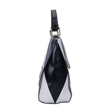 VK5177 Blue - Diamond Pattern Patchwok Women Handbag