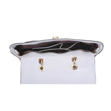 VK5177 Orange - Diamond Pattern Patchwok Women Handbag