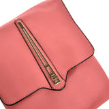 VK5267 Pink - Metal Lock Decoration Cross Body Bag