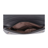 VK5294 Black - Classic Studded Flap Clutch Bag With Chain Strap