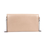VK5295-GOD - Studded Detail Envelope Clutch Bag With Chain Strap