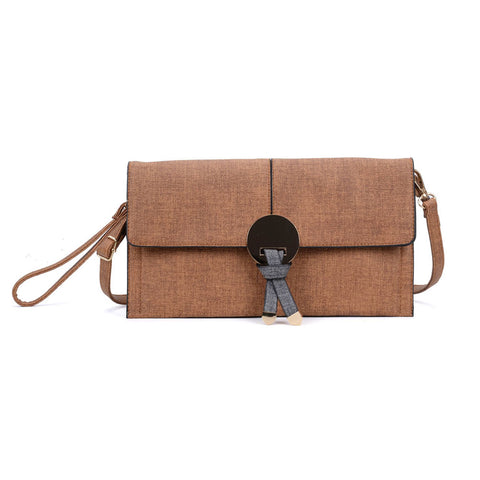 VK5303 Brown - Women Elegant Portable Handbag