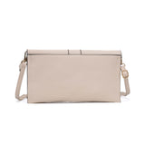 VK5304 Beige -  Elegant Women Solid Portable Handbag