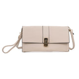 VK5304 Beige -  Elegant Women Solid Portable Handbag