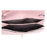 VK5304 Pink -  Elegant Women Solid Portable Handbag