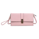 VK5304 Pink -  Elegant Women Solid Portable Handbag
