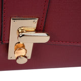VK5304 Red -  Elegant Women Solid Portable Handbag