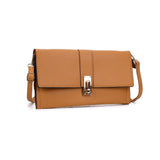 VK5304 Red -  Elegant Women Solid Portable Handbag