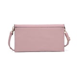VK5305 Pink - Women Solid Metal Decoration Handbag