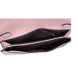 VK5305 Pink - Women Solid Metal Decoration Handbag