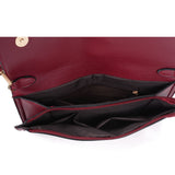 VK5305 Red - Women Solid Metal Decoration Handbag