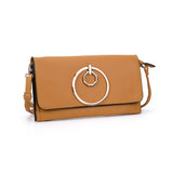 VK5305 Yellow - Women Solid Metal Decoration Handbag