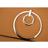 VK5305 Yellow - Women Solid Metal Decoration Handbag
