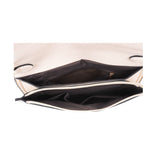 VK5306 Beige - Fashion Women Simple Solid Handbag
