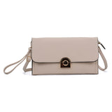 VK5306 Beige - Fashion Women Simple Solid Handbag