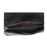 VK5306 Black - Fashion Women Simple Solid Handbag