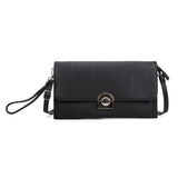 VK5306 Black - Fashion Women Simple Solid Handbag