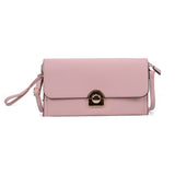 VK5306 Pink - Fashion Women Simple Solid Handbag