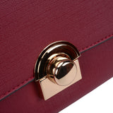 VK5306 Red - Fashion Women Simple Solid Handbag