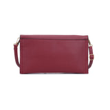 VK5306 Red - Fashion Women Simple Solid Handbag