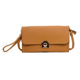 VK5306 Yellow - Fashion Women Simple Solid Handbag