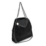 VK5326 Black - Retro Bucket Bag With Chain Handle (was £11)