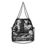 VK5326-1 Grey - Retro Bucket Bag With Chain Handel (was £11.00)