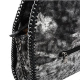 VK5326-1 Grey - Retro Bucket Bag With Chain Handel (was £11.00)