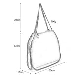 VK5326-1 Grey - Retro Bucket Bag With Chain Handel (was £11.00)